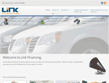 Tablet Screenshot of linkfinancing.com